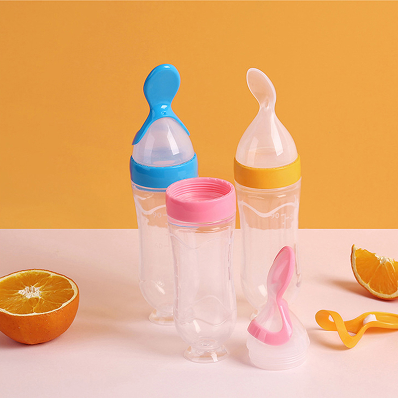 Baby Food Stuff - Quetschen Fütterung Flasche Silikon Neugeborenen Baby