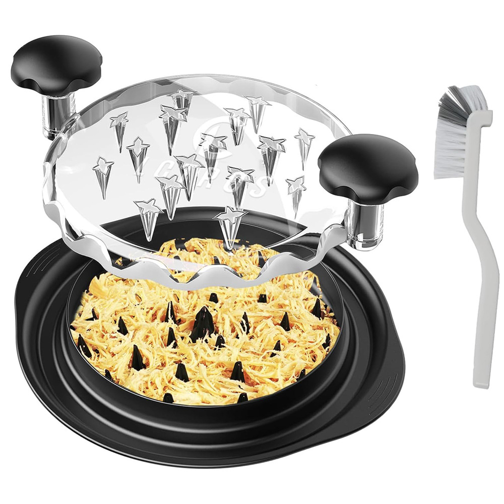 Baby Food With Chicken - 10 Zoll Manueller Hähnchenbrust-Zerkleinerer mit Klarsichtdeckel,