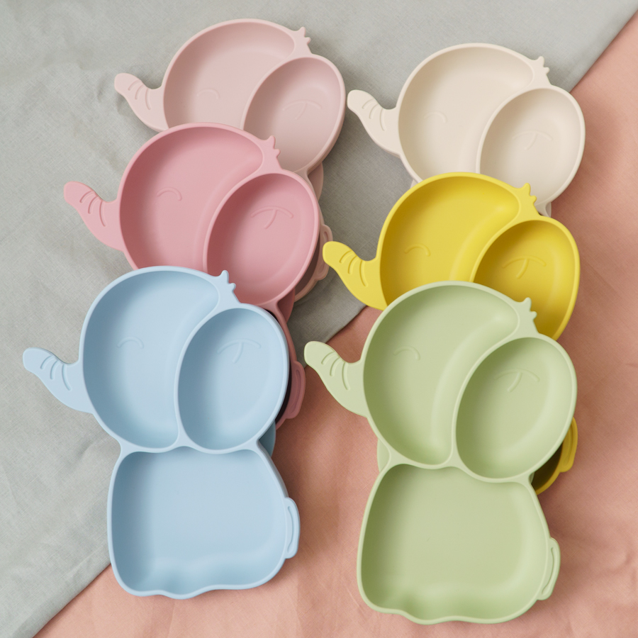 Baby Food Universe - 1PCS Baby Silikon Esszimmer Gerichte Platte