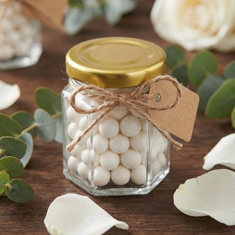 Baby Food Glass Jar - Großpackung Mini Sechseckige Gläser mit Deckel
