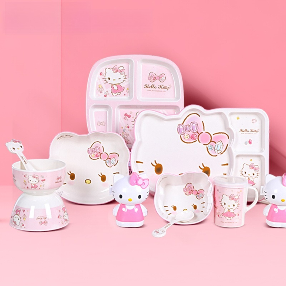 Sanrio Geschirr Hallo Kitty Ge – Baby Food Universe Bewertung und Preis
